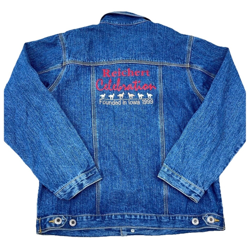 Cinch Denim Jacket‎ Boys XL Blue Jean Cowboy Western Reichert Horse Show